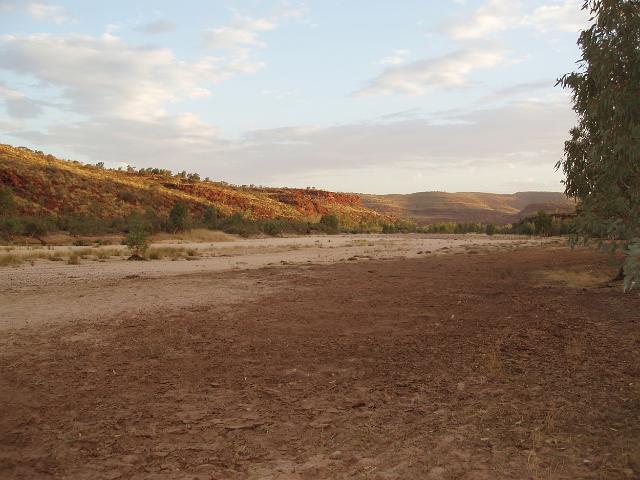 sandy dry riverbed of the finke river
