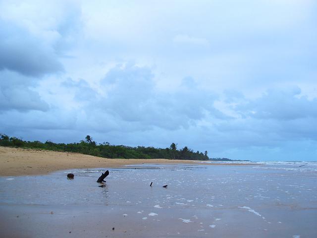 stormy tropical weather at mission beach, far north queensland