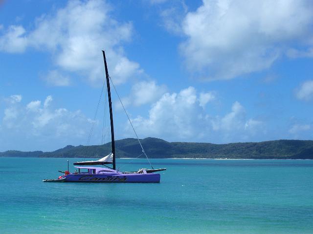 the camira sailing catamaran at whitehaven beach - not property released