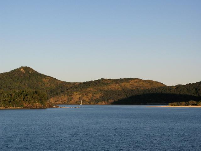 a boat in cid harbour, hook island, whitsundays island, QLD