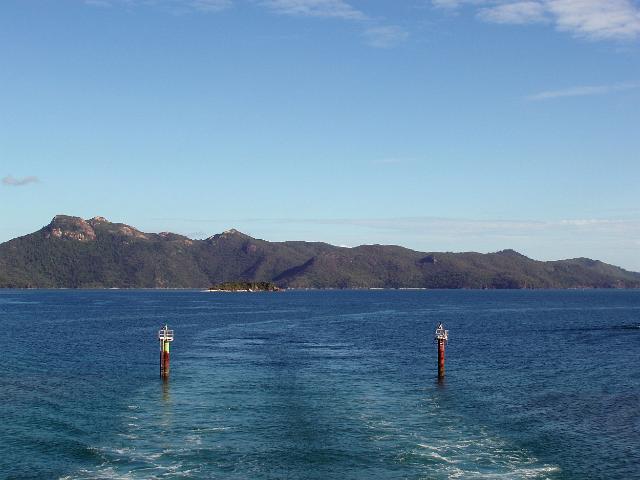 a view of hook island from hayman island marina