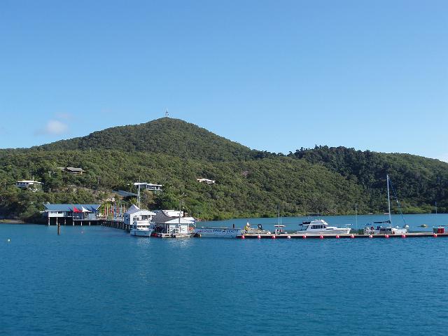 boat jetty at shute harbour, whitsundays mainland, queensland