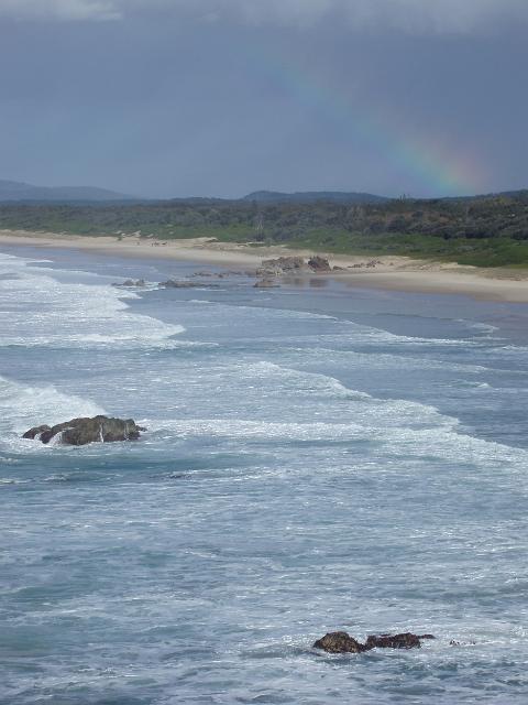 a rainy day over lighthouse beach, port macquarie, NSW