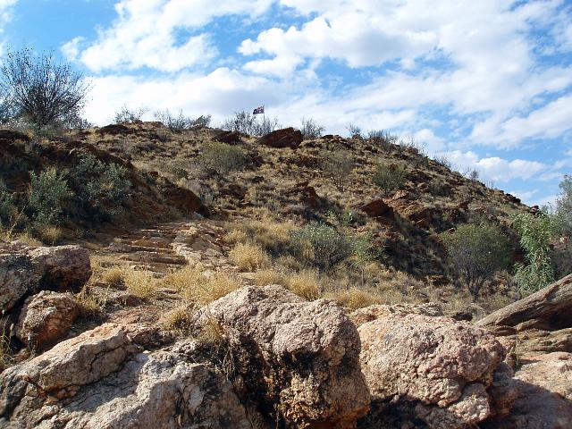steps on the climb up anzac hill alice springs