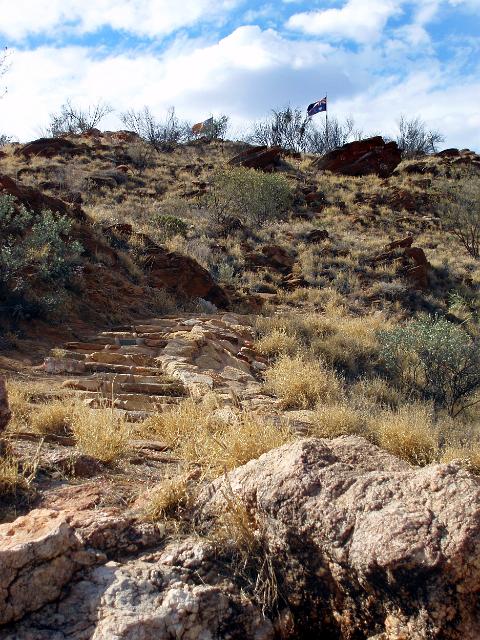 a view on the walk up anzac hill alice springs