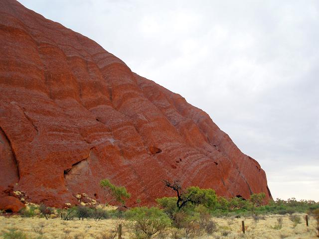 study of the eroded formations in the rock at the base of uluru