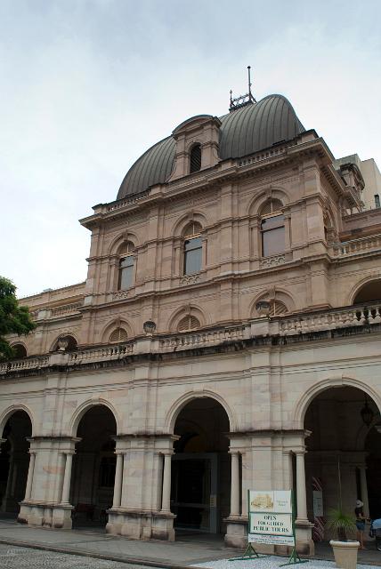 an exterior view of the front of the old brisbane parliament house