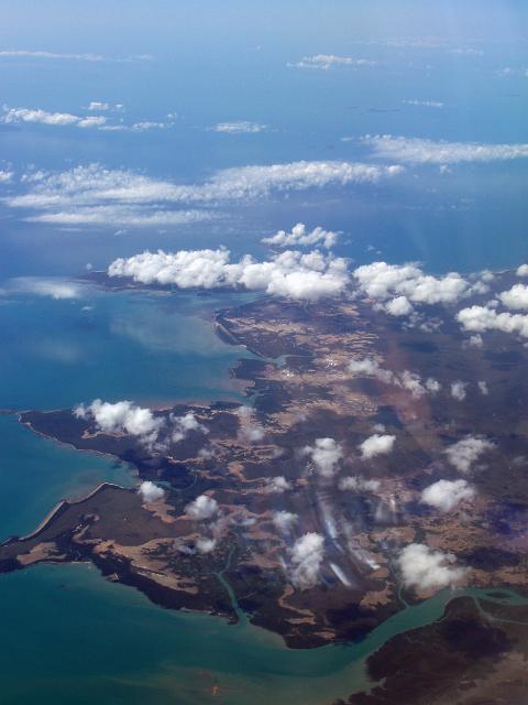 an aerial view of cape palmerston national park