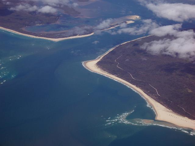 inlet between fraser island and inskip, queensland, coast