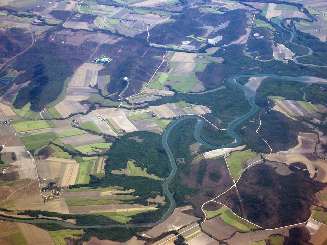 typical queensland arable land around the murray river, near mackay.