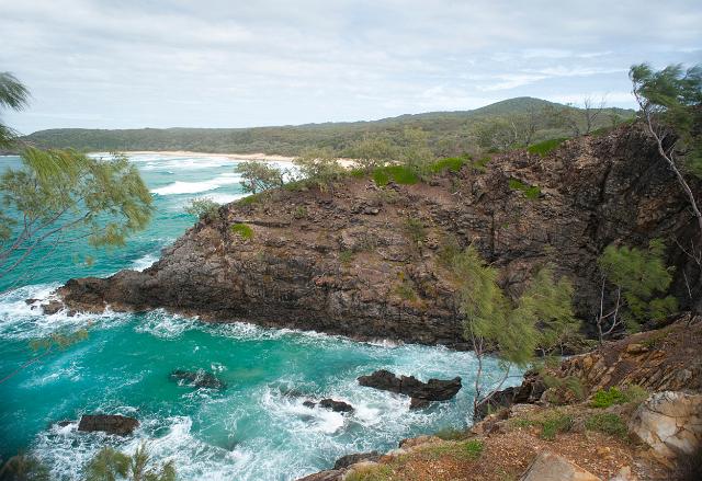 Beautiful tropical scenery at Hells Gate with Alexandria Bay on the Queensland coast forming part of the Noosa National Park