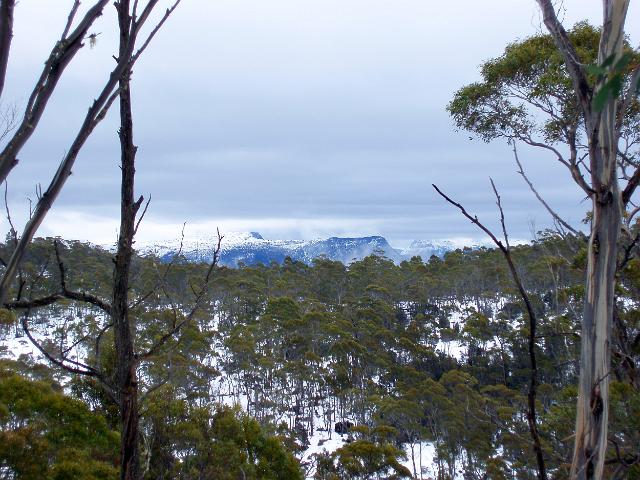 a tasmanian winter landscape from the walls of jerusalem