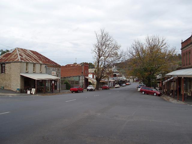 main street through the historic town of maldon, victoria