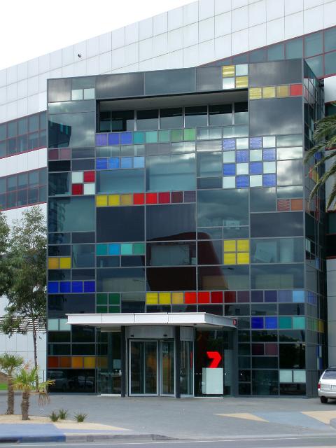 front of the mebourne channel 7 building