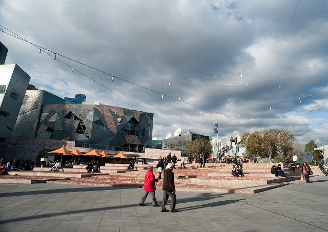 Federation Square, or Fed Square as it is commonly known, is a cultural precinct and civic area in central Melbourne in Australia