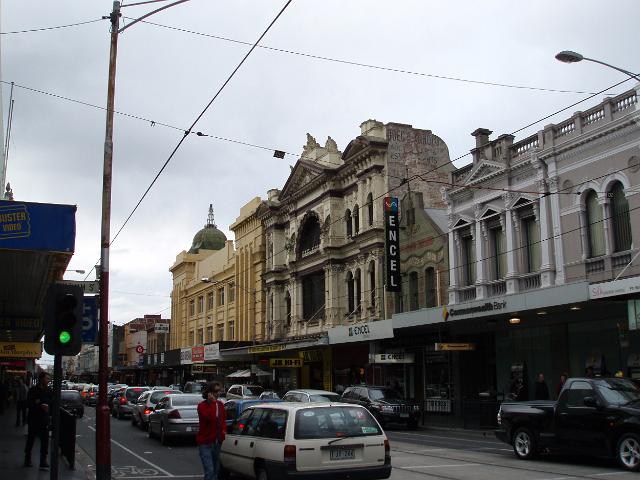 typical street scene in inner melbourne
