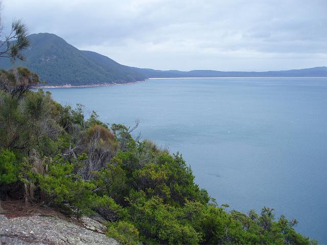 looking out over the water towards 5 mile beach, near sealers cove, wilsons promontory