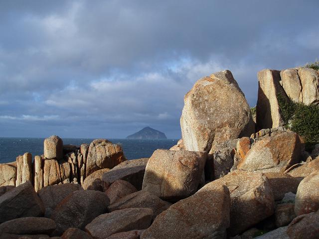victoria and tasmania in one photo, tasmanias most northerly point rodondo island viewed from south point